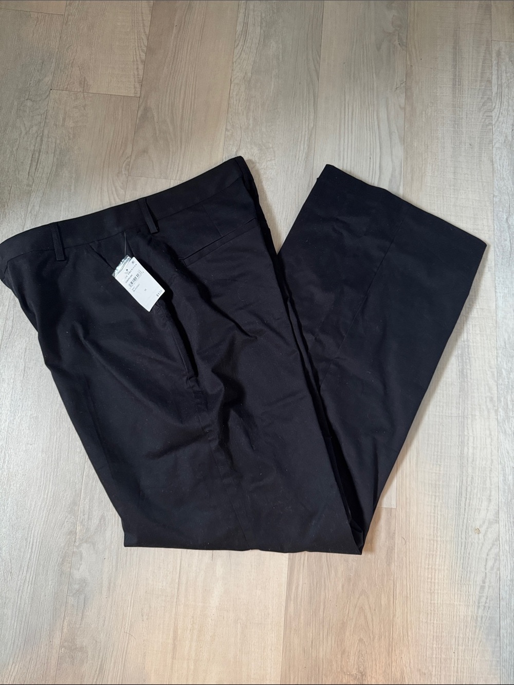 NWT Good American black wide pants 12/31